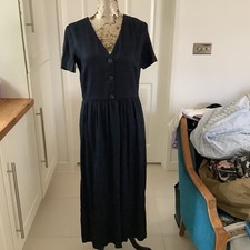 Ladies Massimo Dutti Navy Midi