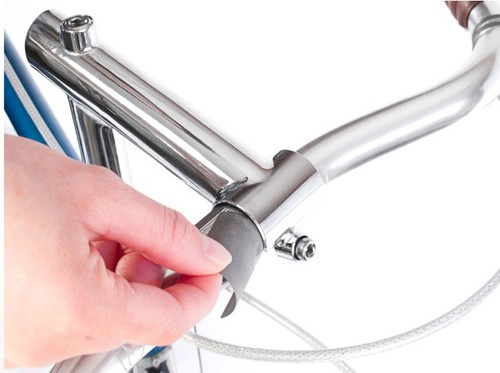 Velo orange handlebar - orange, shim