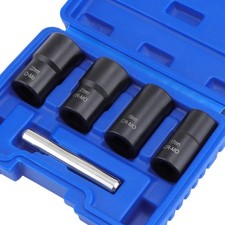 1/2" Locking Wheel Nut Remover Set Stud Bolt Impact Twist Socket Extractor Tool
