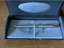 Parker Latitude Propelling Pencil  Stainless Steel With Case Unused