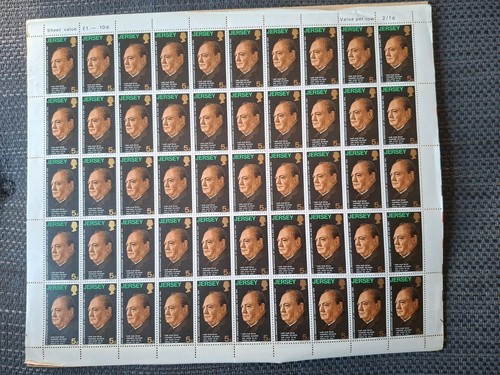 Sheet jersey stamps - sheet, of