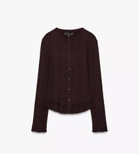 Zara Ribbed Knit Cardigan