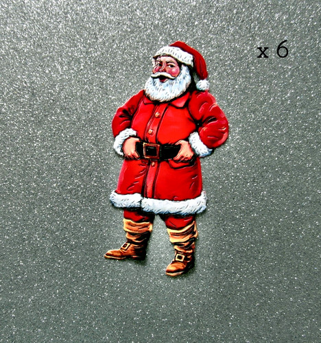 Tattered lace santa die - ,