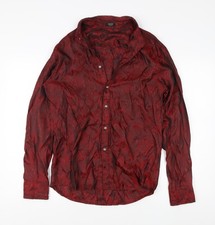 COOFANDY Men's Red Paisley