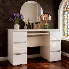 White Dressing Table High