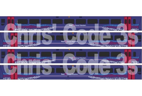 Adhesive vinyl class 158 decal - 158,