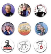 25mm 1" THE PRISONER BADGES X9