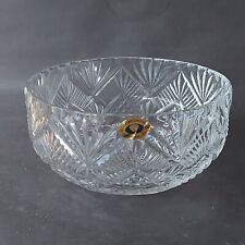 Vintage Full Lead Hand Cut Crystal Tutbury Fruit Bowl Trifle Dish