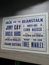 PANTOMIME THEATRE FLYER 1950,BOLTON GRAND,DOUGLAS HARRIS,LINDA SPENCER