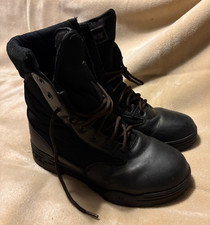 Magnum Classic Boots Black Leather Nylon Uniform Boots size UK 7