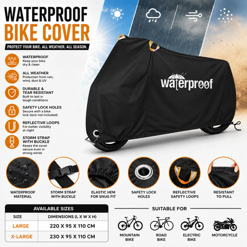 Waterproof mountain bike - waterproof,