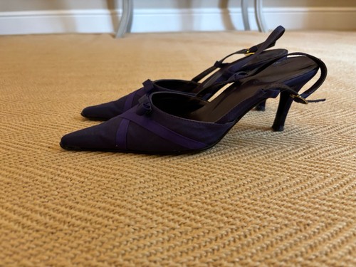 Floyd purple slingback shoes - purple,