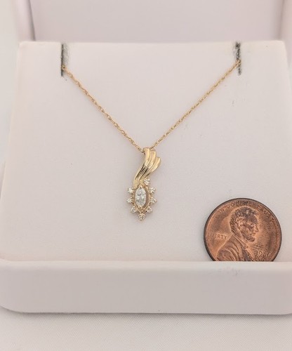 Carat diamond necklace 14k - 1/4,