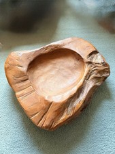 Rustic Hand carved Teak Wooden Bowl