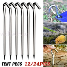 12/24x Tent Pegs Camping