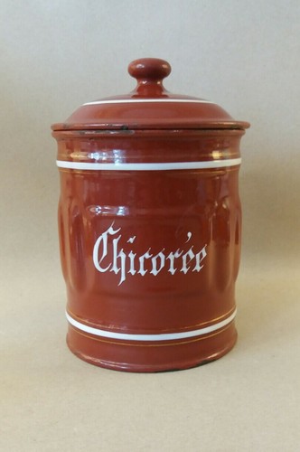 Vintage french enamel pot - vintage,