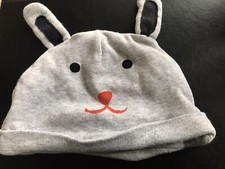 Baby Hat My K  Myleene Klass Bunny Face 3-6 Months Up To 17.5 Lbs 8kg Grey