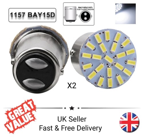 Bright white 12v bay15d - 2x,