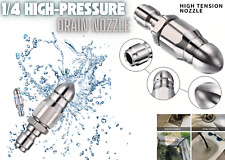 1/4'' Male Pressure Washer Drain Sewer Cleaning Pipe Jetter Rotating Nozzle Tool