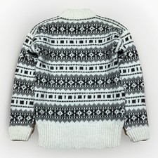 Vintage Töting Toting Faroe Islands Xmas Sweater Ski Knitted Wool Jumper M