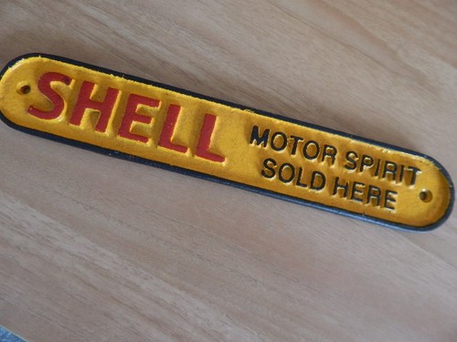 Petrol oil advertising - petrol, shell