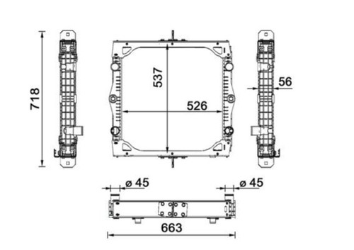 Mahle water cooler for daf - water,