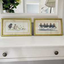 Pair Camelot framed Art La May Wildfowl Prints  “The Kids” & “The Bully Boys”