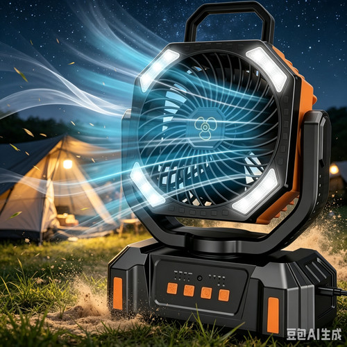 Camping fan led light - camping,