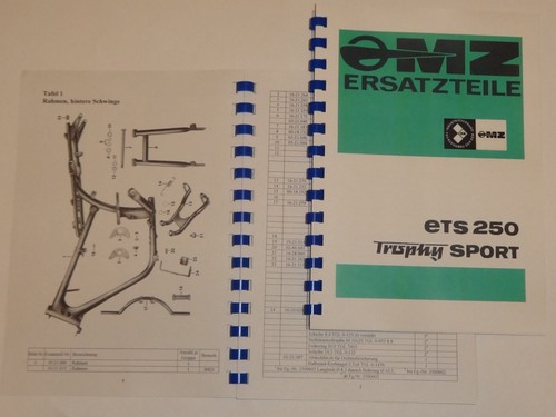 Spare parts list ets - parts,