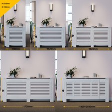 WHITE RADIATOR COVER
