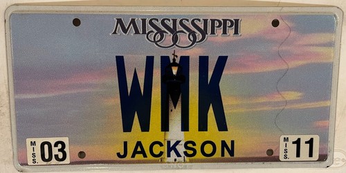 Vanity wmk license plate - vanity,