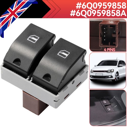 Double electric window - double, switch