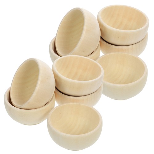 10pcs reusable wooden bowls - 10pcs,