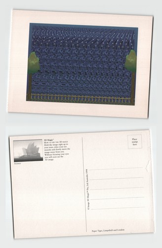 Postcard 1994 3d magic - postcard,