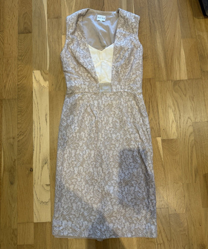 Reiss beige floral lace sheath - floral,