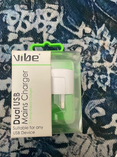 Vibe dual usb mains - vibe, charger