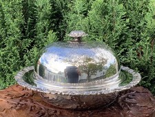 Antique Georgian Old Sheffield Plate 3 Part - Butter Dish / Muffin Warmer ~c1830