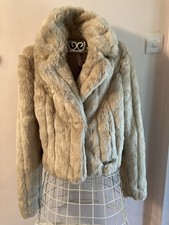 Lipsy Fur Jacket Size 10. Lined NWOT