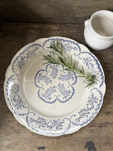 Vintage french blue white - french,