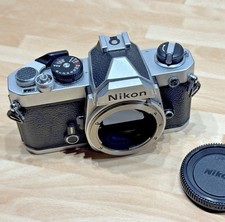 Nikon FM 35mm Film SLR Manual Camera Body, Silver