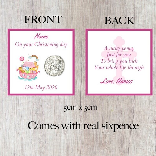Personalised christening lucky - christening,