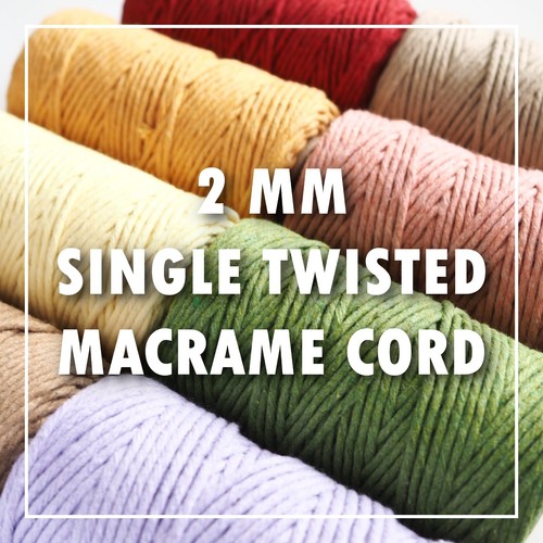 Macrame cord cotton 2mm - cord,