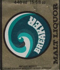 BEER BOTTLE LABEL - TENNENT