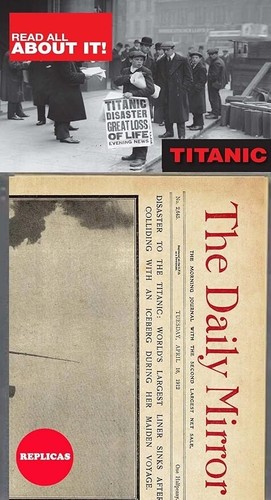 Titanic replica newspaper - replica,