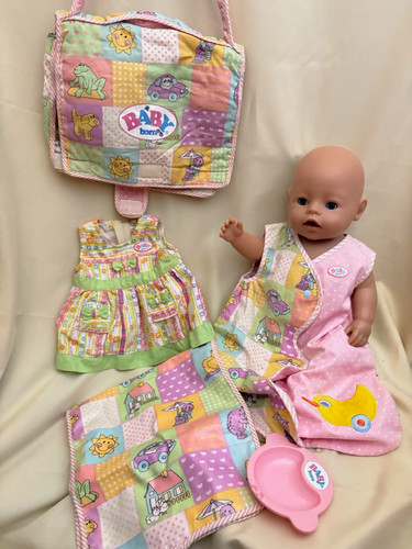 Baby born doll with vintage - with,