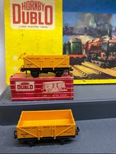 Hornby Dublo 4660 Sand Wagons UNITED GLASS x2 . ONE BOXED. 2 RAIL   OO Scale