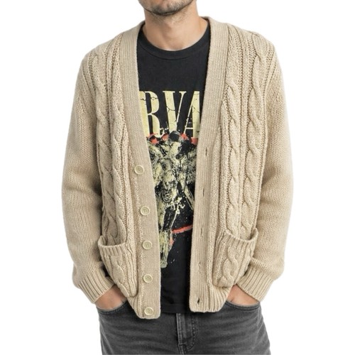 Vintage cable knit cardigan - knit,