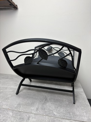 Black metal folding log - metal,