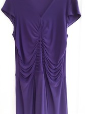 Purple Ruched Front Dress