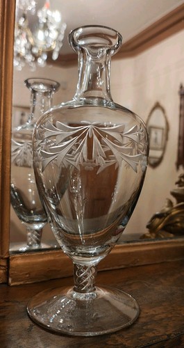 Antique hand blown fine glass - hand,
